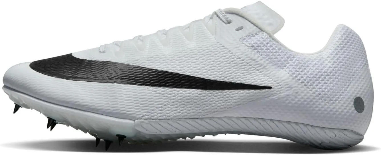 Nike Rival Sprint Track & Field Sprinting Spikes (DC8753-100, White/Metallic Silver/Pure Platinum/Black) Size 5.5