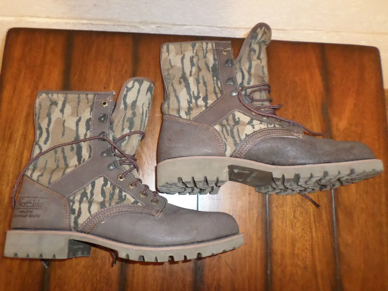 NORTHLAKE GORE-TEX BOOTS THINSULATE WATERPROOF SIZE 8 M CAMOUFLAGE