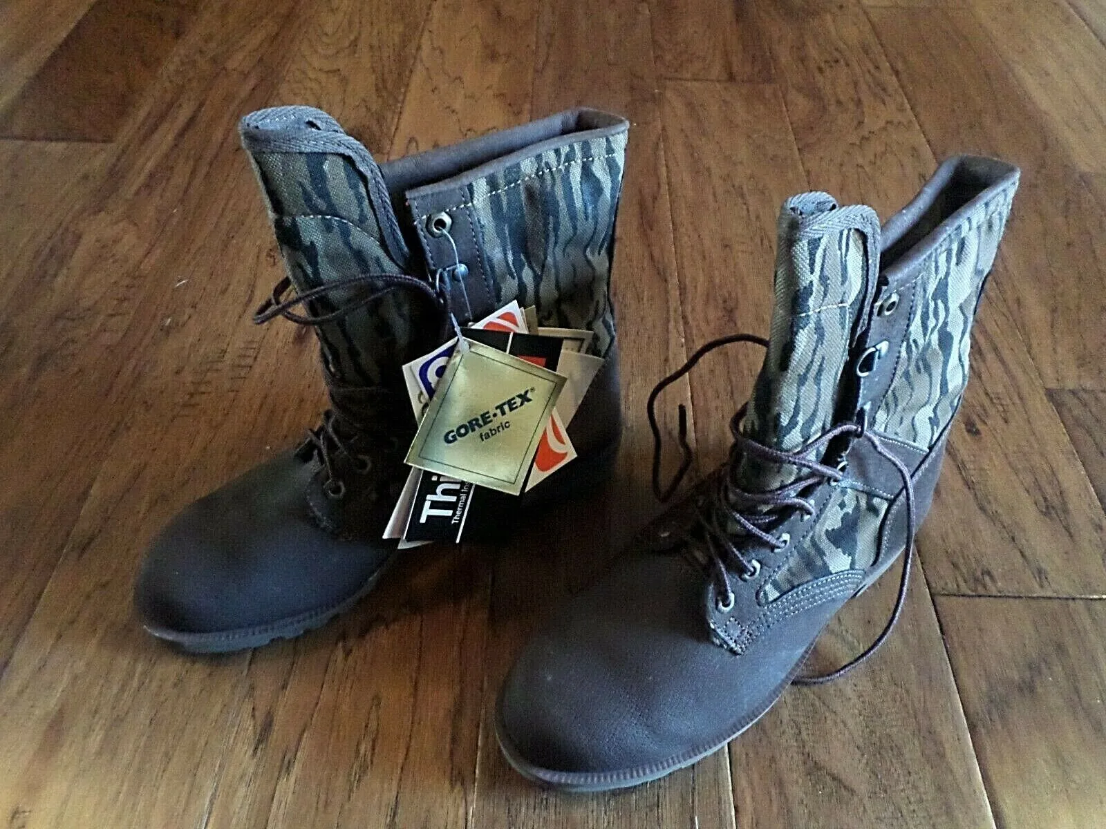 NORTHLAKE GORE-TEX BOOTS THINSULATE WATERPROOF SIZE 8 M CAMOUFLAGE