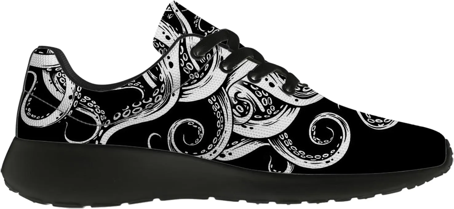 Octopus Shoes Women's Men's Running Tennis Shoes Fashion Sneakers Octopus Gifts for Women Men