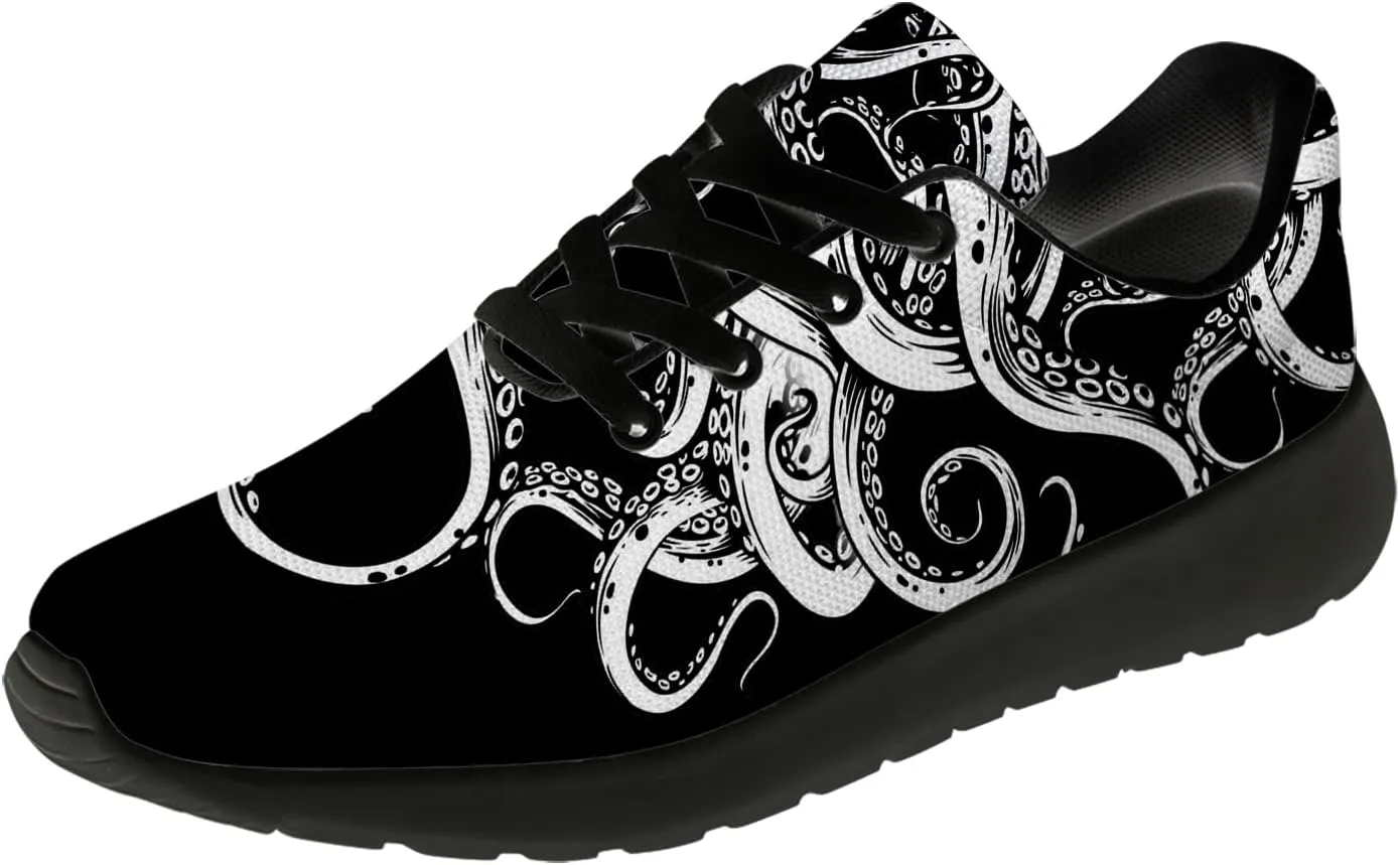 Octopus Shoes Women's Men's Running Tennis Shoes Fashion Sneakers Octopus Gifts for Women Men