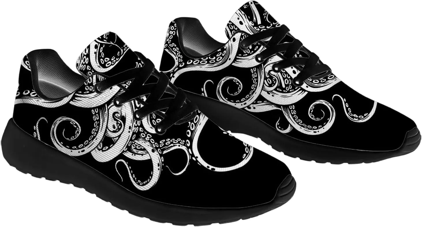 Octopus Shoes Women's Men's Running Tennis Shoes Fashion Sneakers Octopus Gifts for Women Men