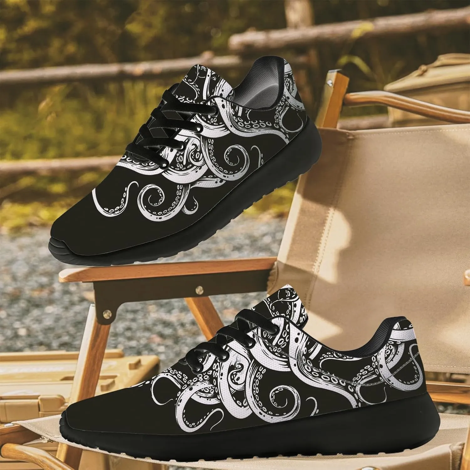 Octopus Shoes Women's Men's Running Tennis Shoes Fashion Sneakers Octopus Gifts for Women Men