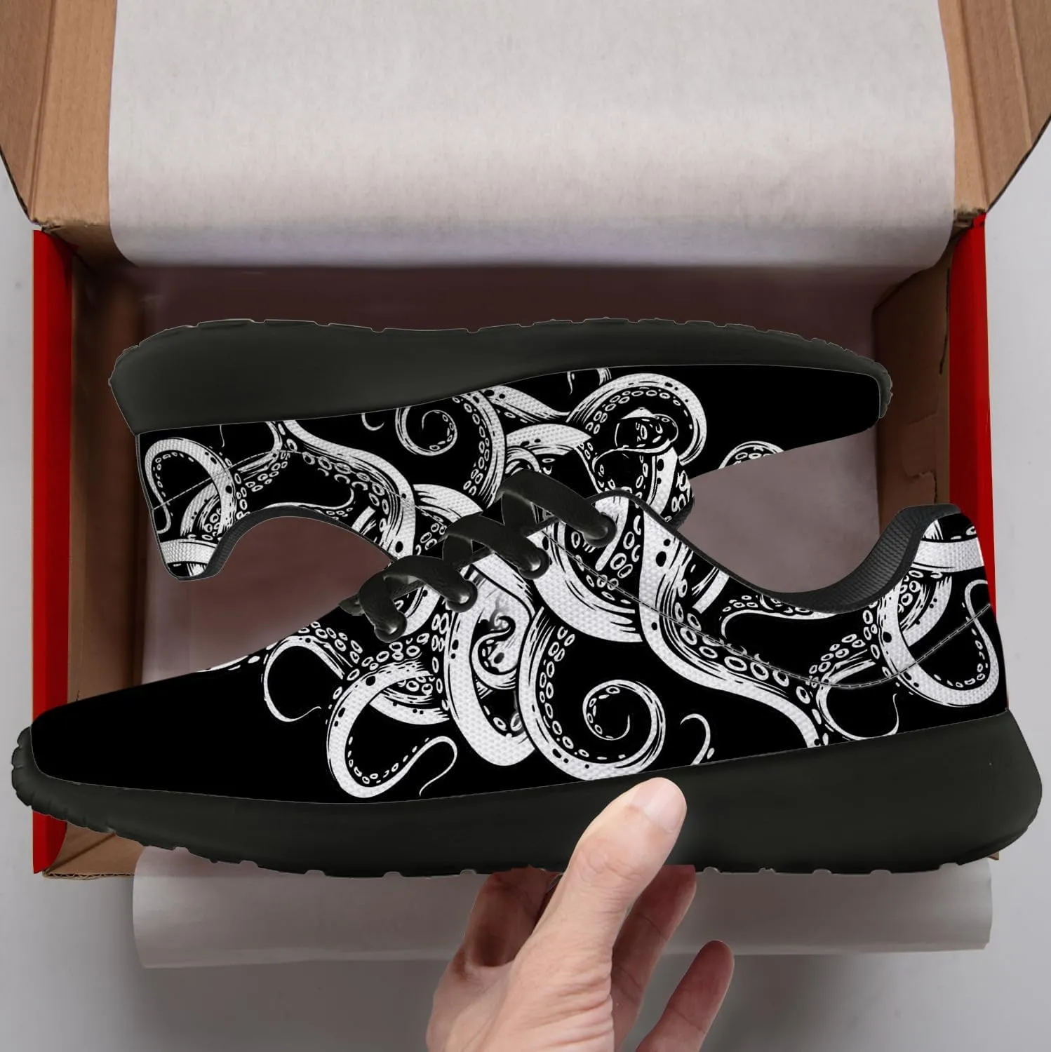 Octopus Shoes Women's Men's Running Tennis Shoes Fashion Sneakers Octopus Gifts for Women Men