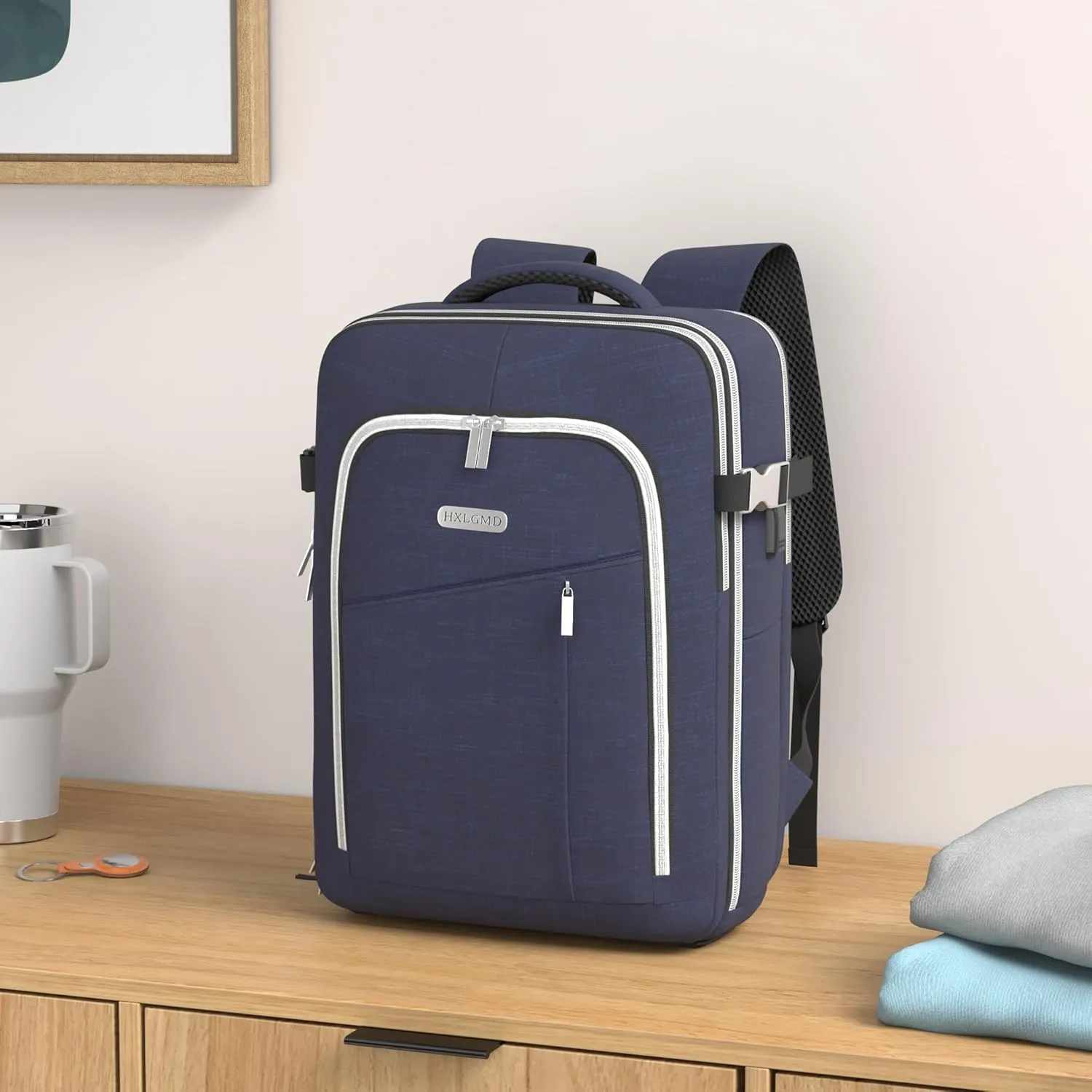 Personal Item Travel Carry On Luggage Backpack for Women Men Flight Approved Casual Weekender Laptop Bag for College Business Outdoors Hiking Water Resistant Lightweight Daypack with USB Charging Port