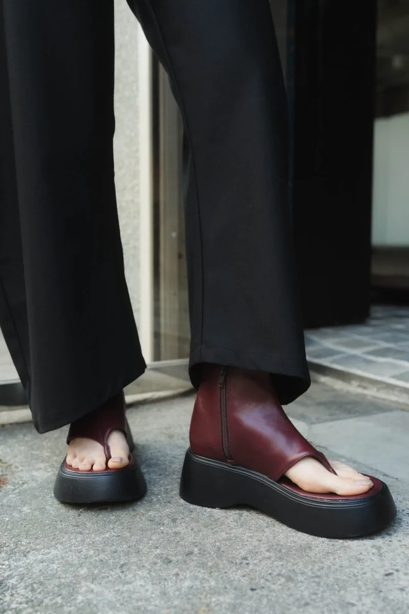 platform thong sandals/3color