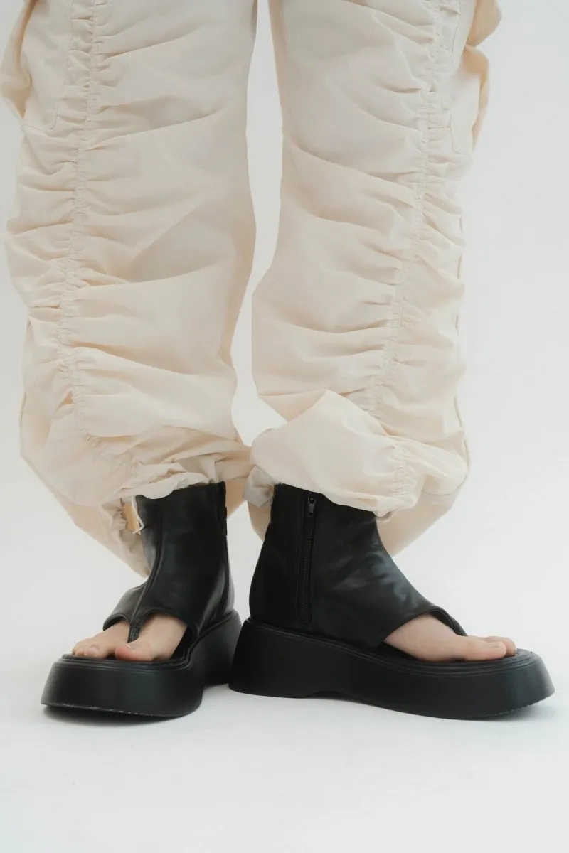platform thong sandals/3color