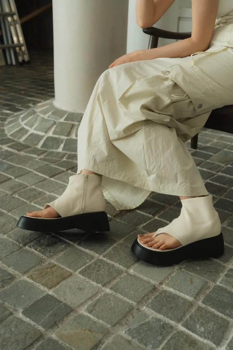 platform thong sandals/3color