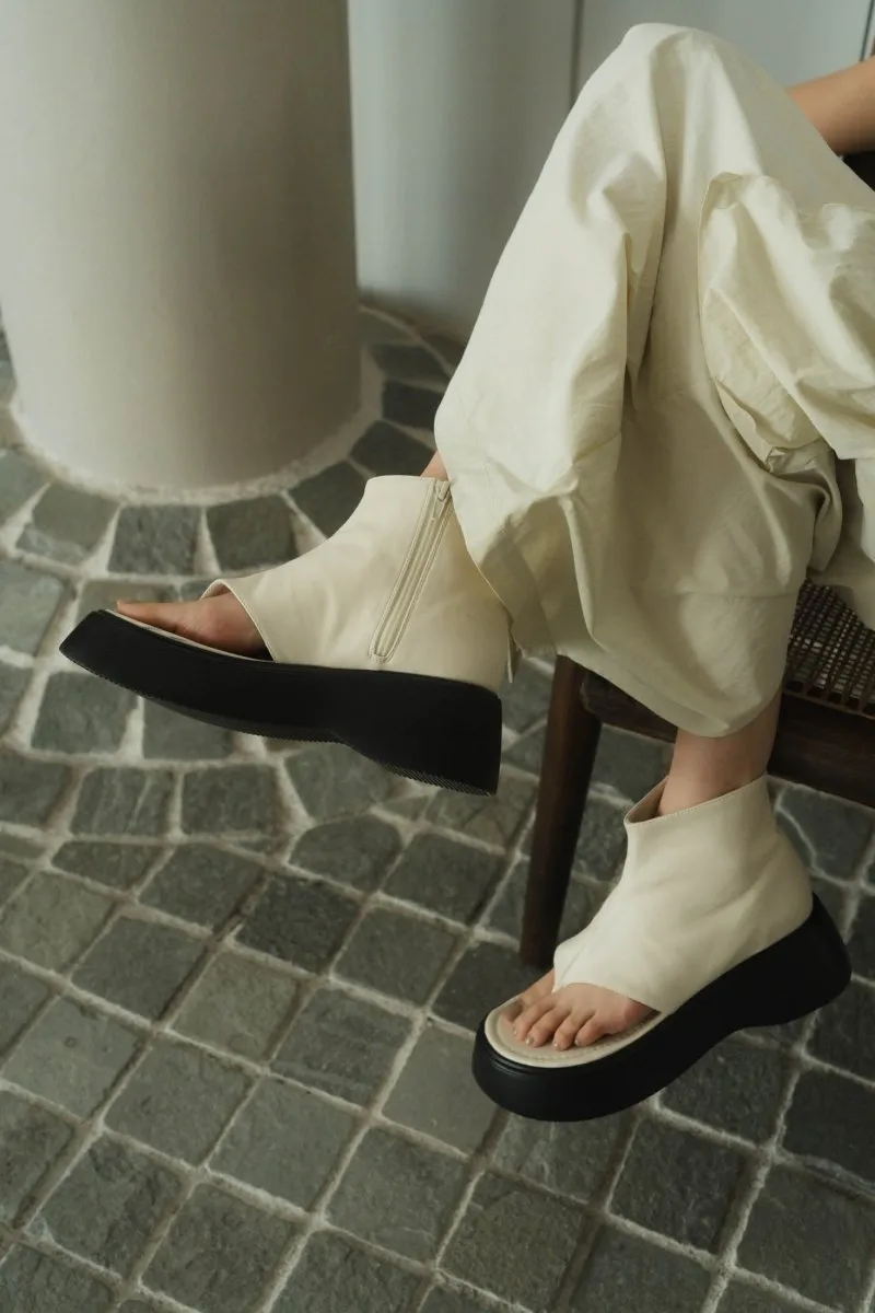 platform thong sandals/3color