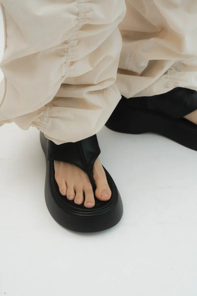 platform thong sandals/3color