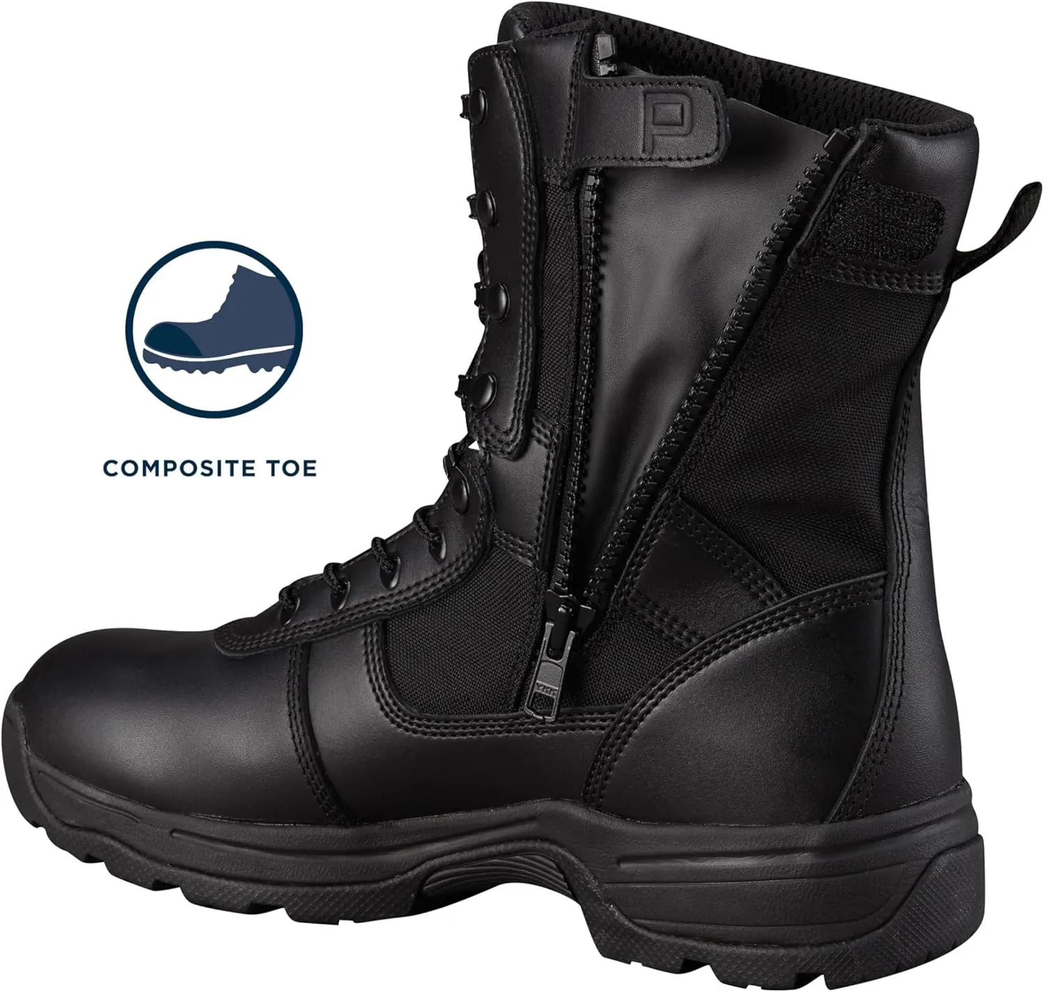 Propper Men's Series 100 8" Side Zip Boot Waterproof Comp Toe Military and Tactical
