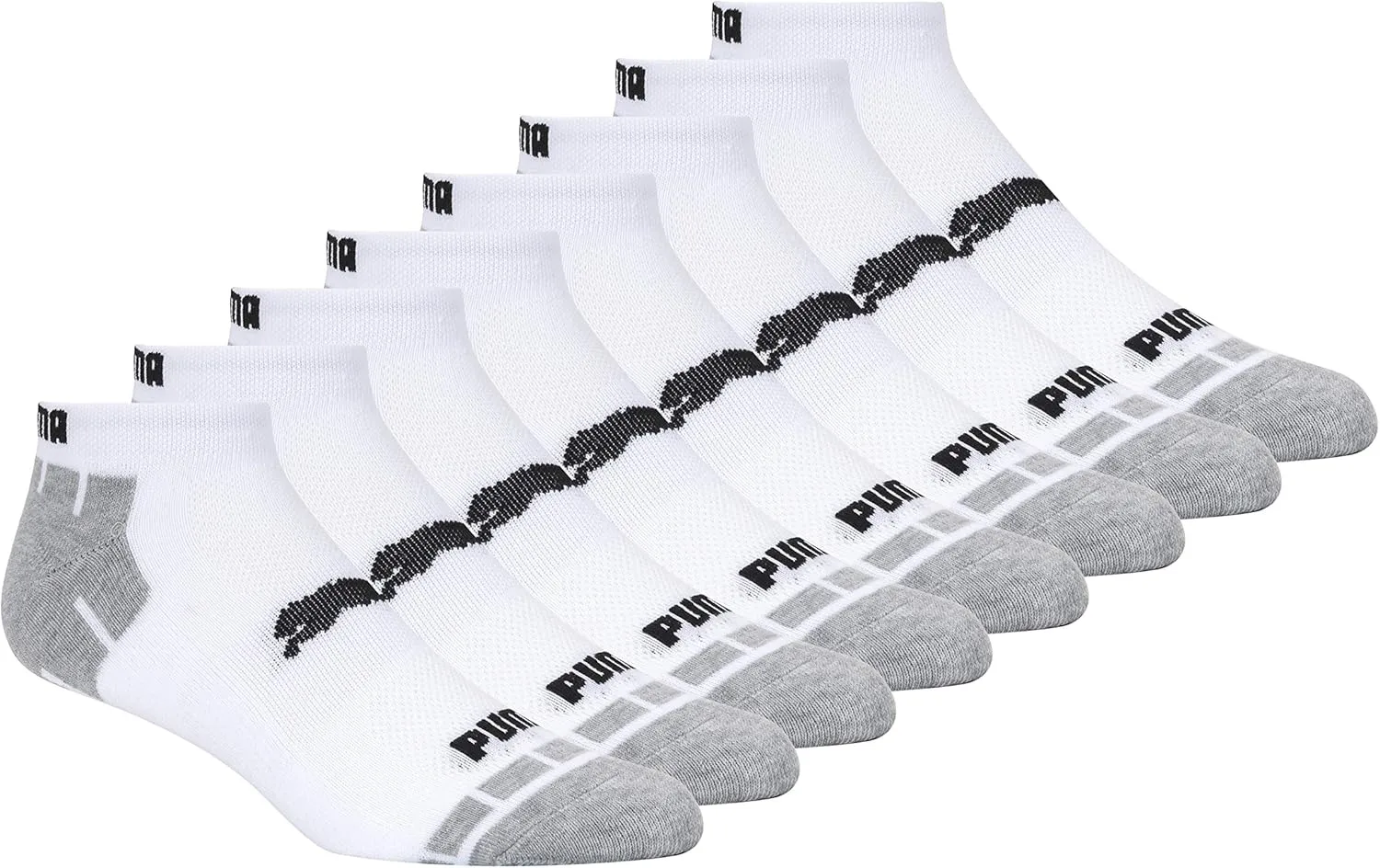 PUMA Men's 8 Pack Low Cut Socks