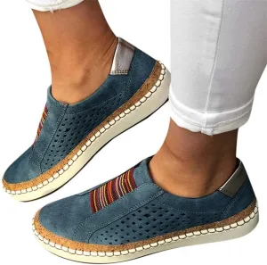 Sneakers for Women Wide Width Gibobby Women’s Fashion Sneakers Perforated Slip on Flats Comfortable Walking Casual Shoes