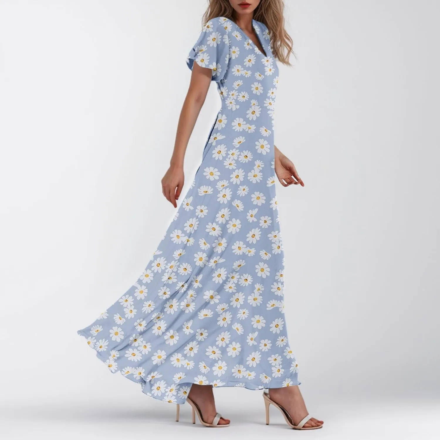 Summer Dresses for Women 2025, Beach Vacation Trendy Boho Spring Casual Womens Sundress