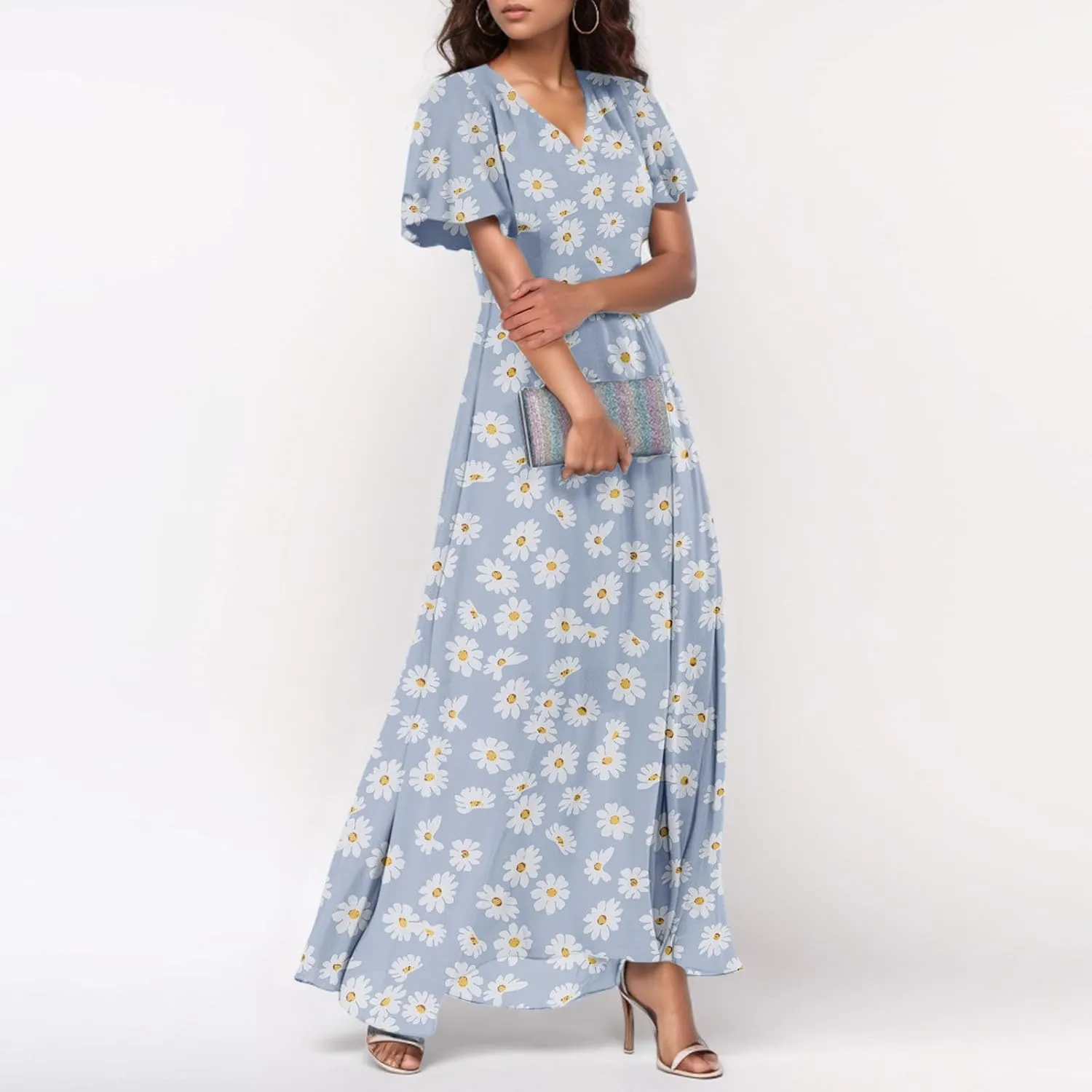 Summer Dresses for Women 2025, Beach Vacation Trendy Boho Spring Casual Womens Sundress