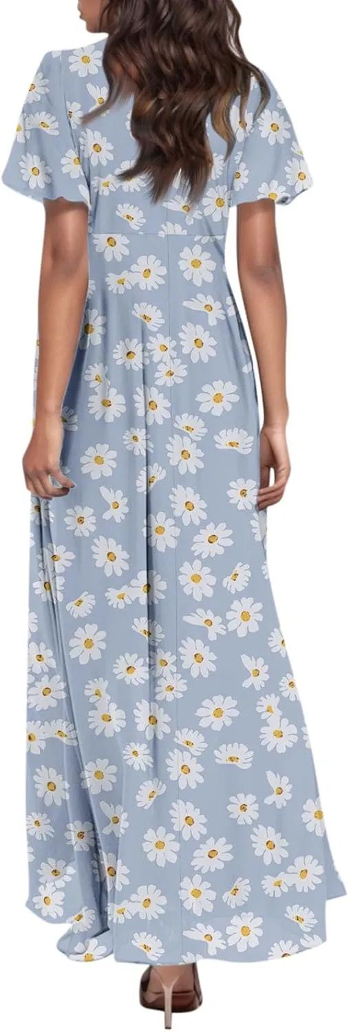 Summer Dresses for Women 2025, Beach Vacation Trendy Boho Spring Casual Womens Sundress