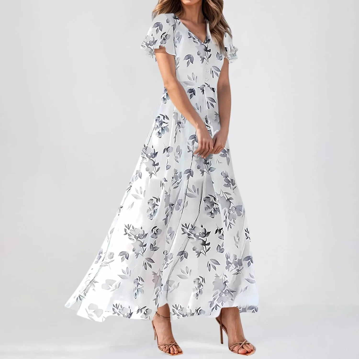 Summer Dresses for Women 2025, Beach Vacation Trendy Boho Spring Casual Womens Sundress