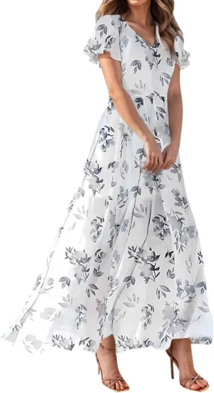 Summer Dresses for Women 2025, Beach Vacation Trendy Boho Spring Casual Womens Sundress