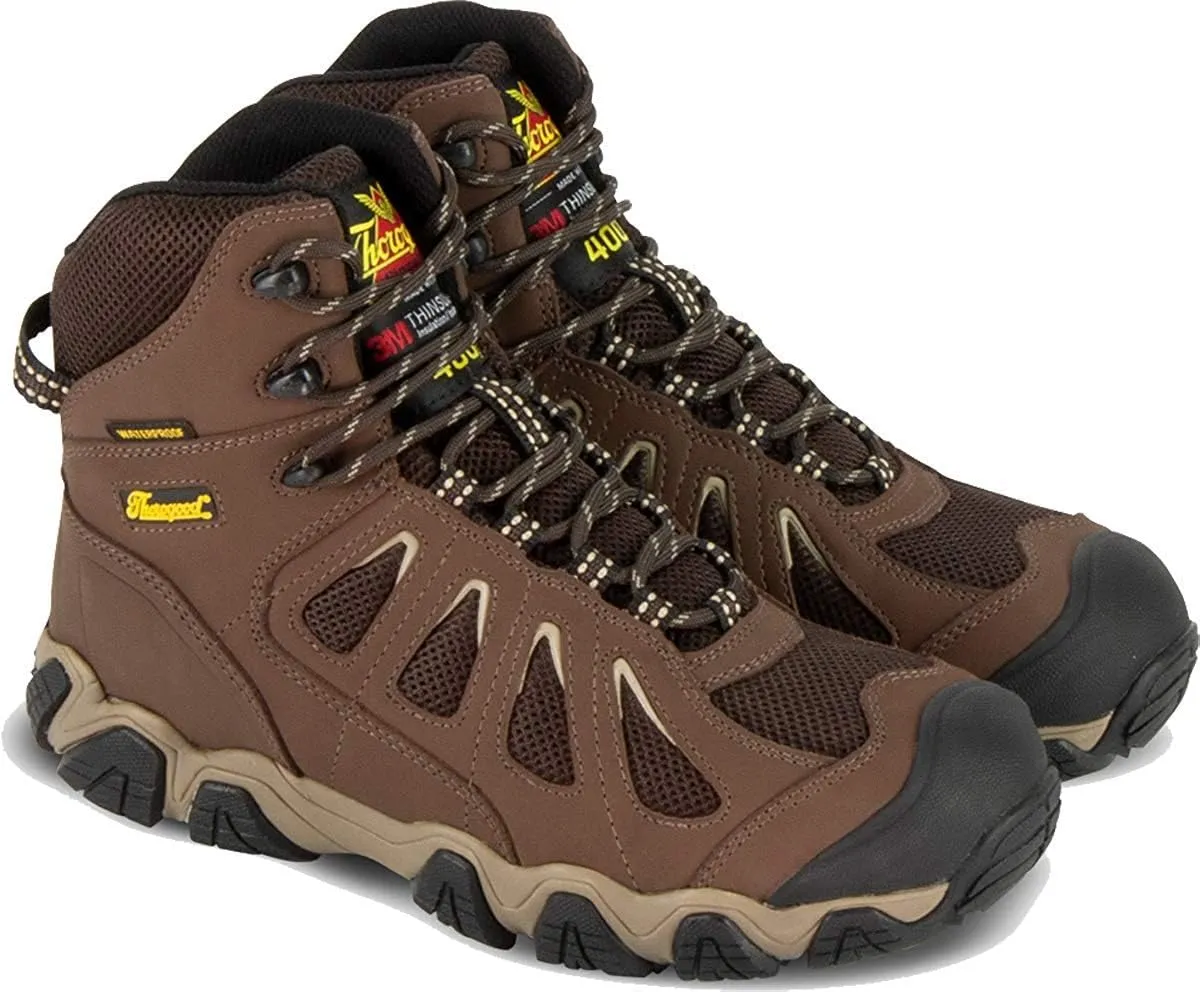 Thorogood Crosstrex 6 Insulated Waterproof Hiking Boots for Men - Breathable Premium Leather and Mesh with Comfort Insole and Athletic Traction Outsole; ASTM Rated