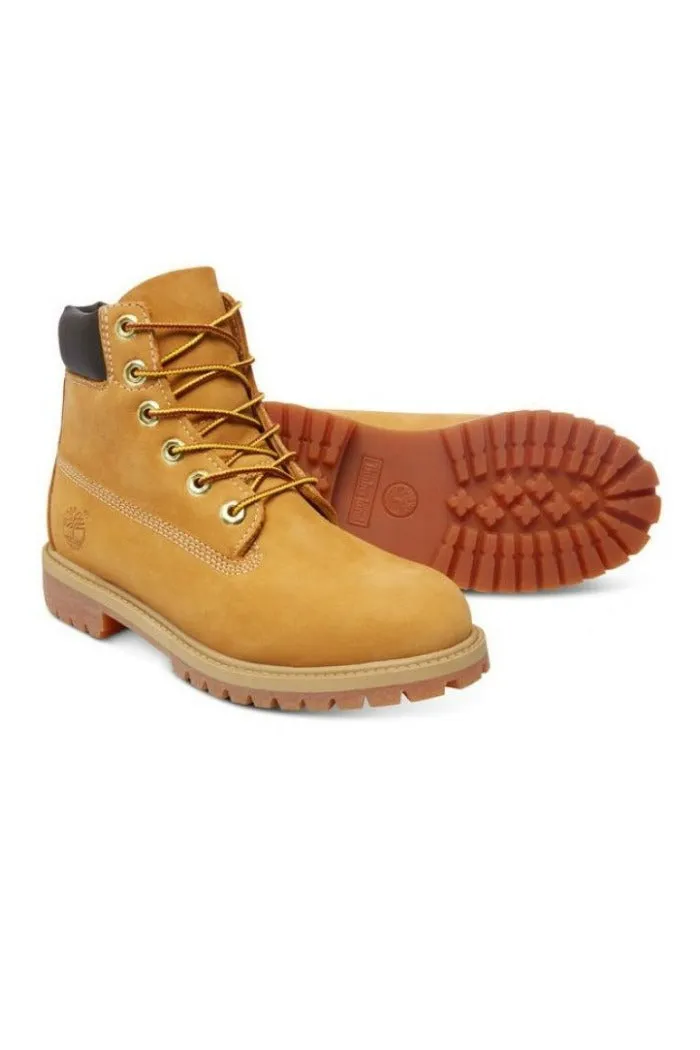 TIMBERLAND JUNIORS PREMIUM 6 IN WATERPROOF BOOT in MEDIUM WIDTH