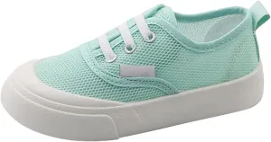 Toddler Kids Canvas Flats Shoes Single Mesh Breathable Casual Slip On Shoes for Girls Baby Canvas Sneakers Boys