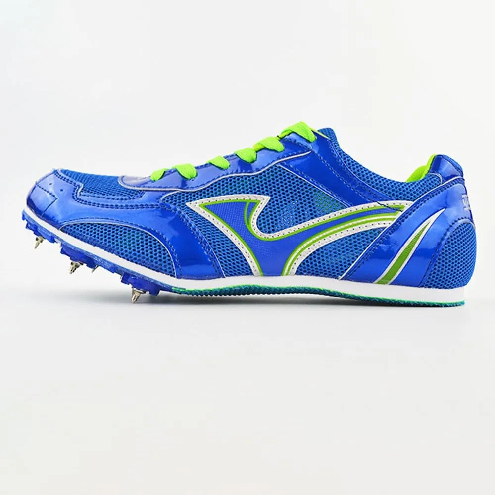 Track Spikes Shoes Mens Womens 7 Spikes Mesh Track and Field Athletics Sport Nail Sneakers Boys Girls Breathable Professional Training Sprint Running Racing Shoes with Spikes,35-45 EU