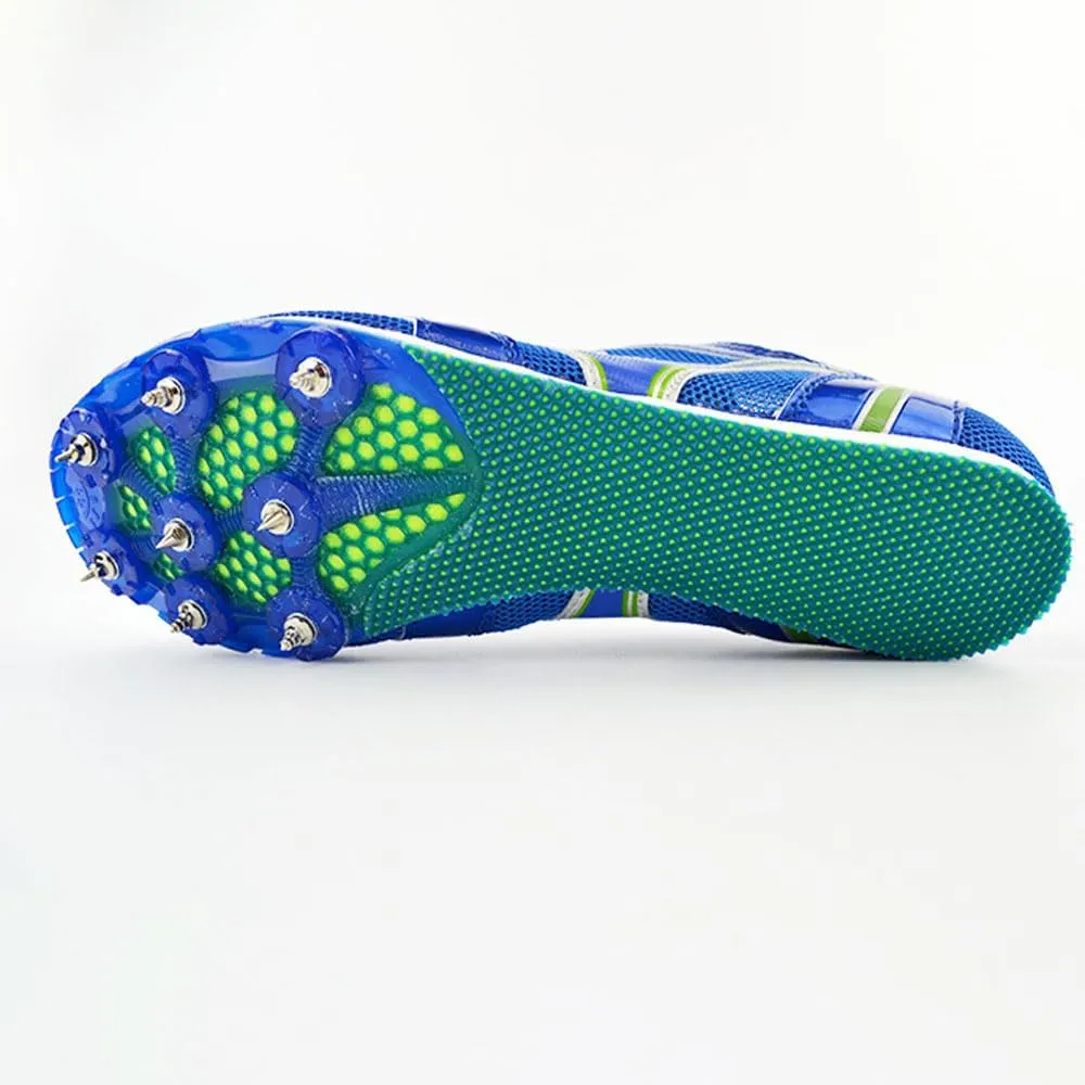 Track Spikes Shoes Mens Womens 7 Spikes Mesh Track and Field Athletics Sport Nail Sneakers Boys Girls Breathable Professional Training Sprint Running Racing Shoes with Spikes,35-45 EU