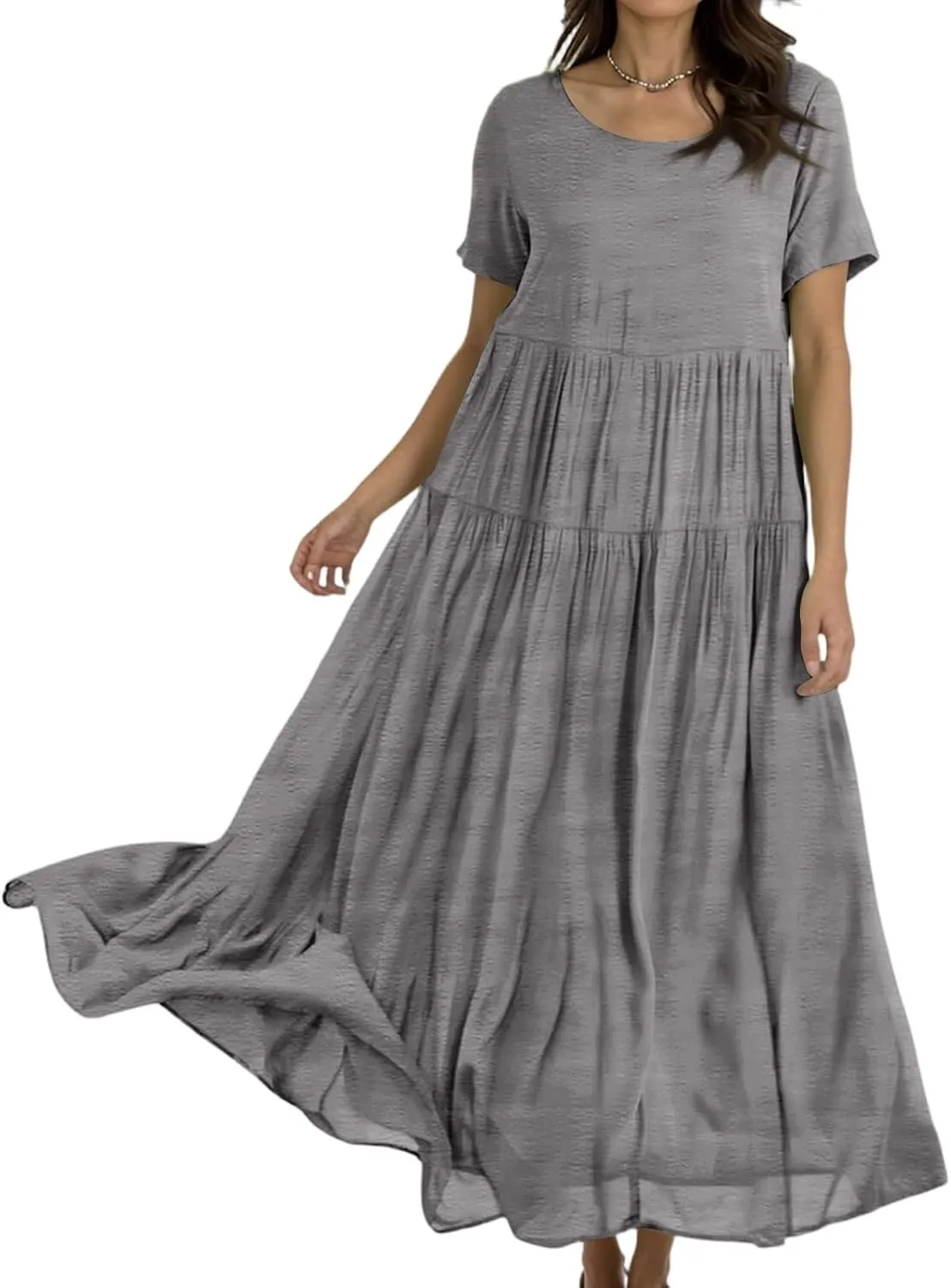 Trendy Dresses for Women 2025, Elegant Spring Beach Boho Summer Flower Print Sundress