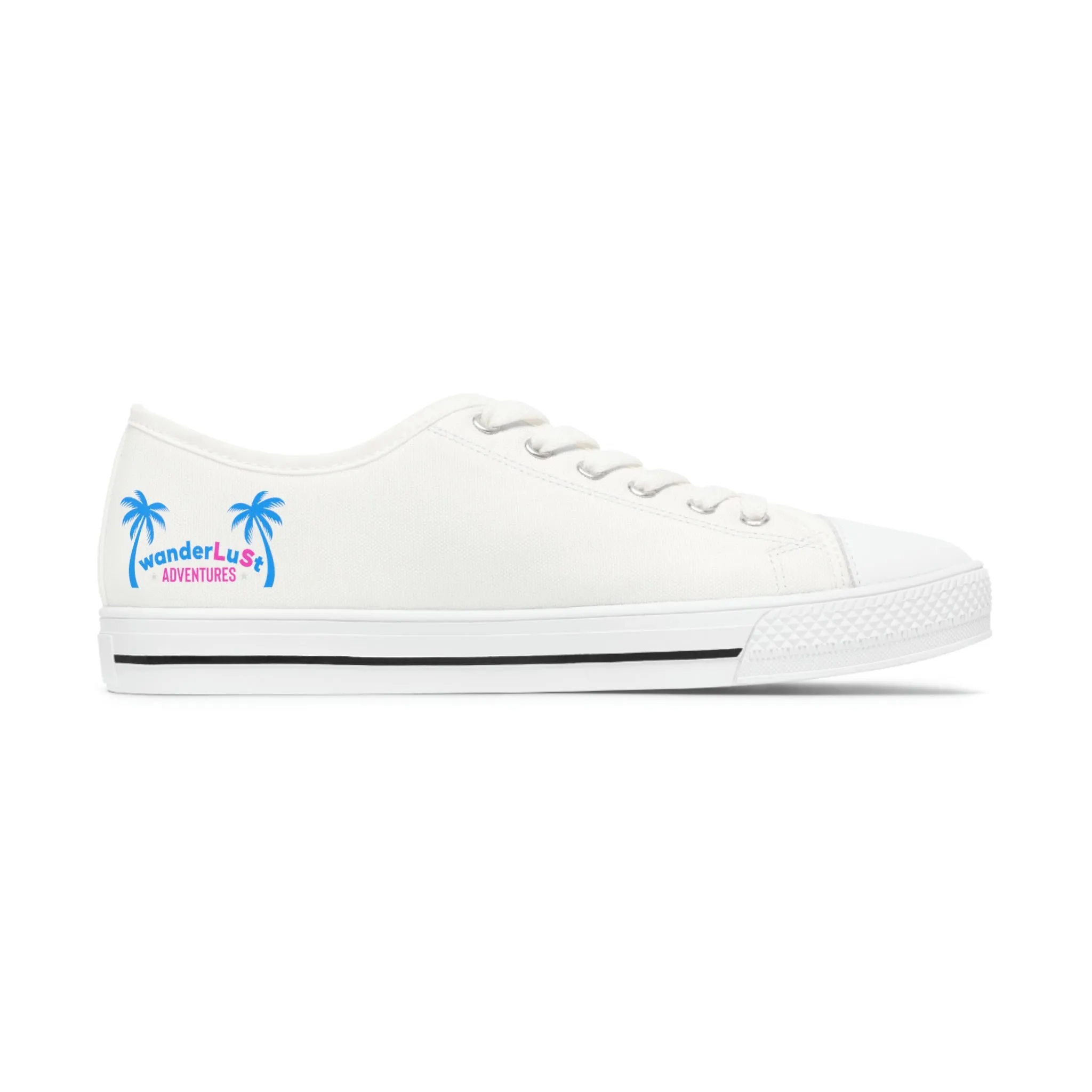 wanderLuSt ADVENTURES White Women's Low Top Sneakers