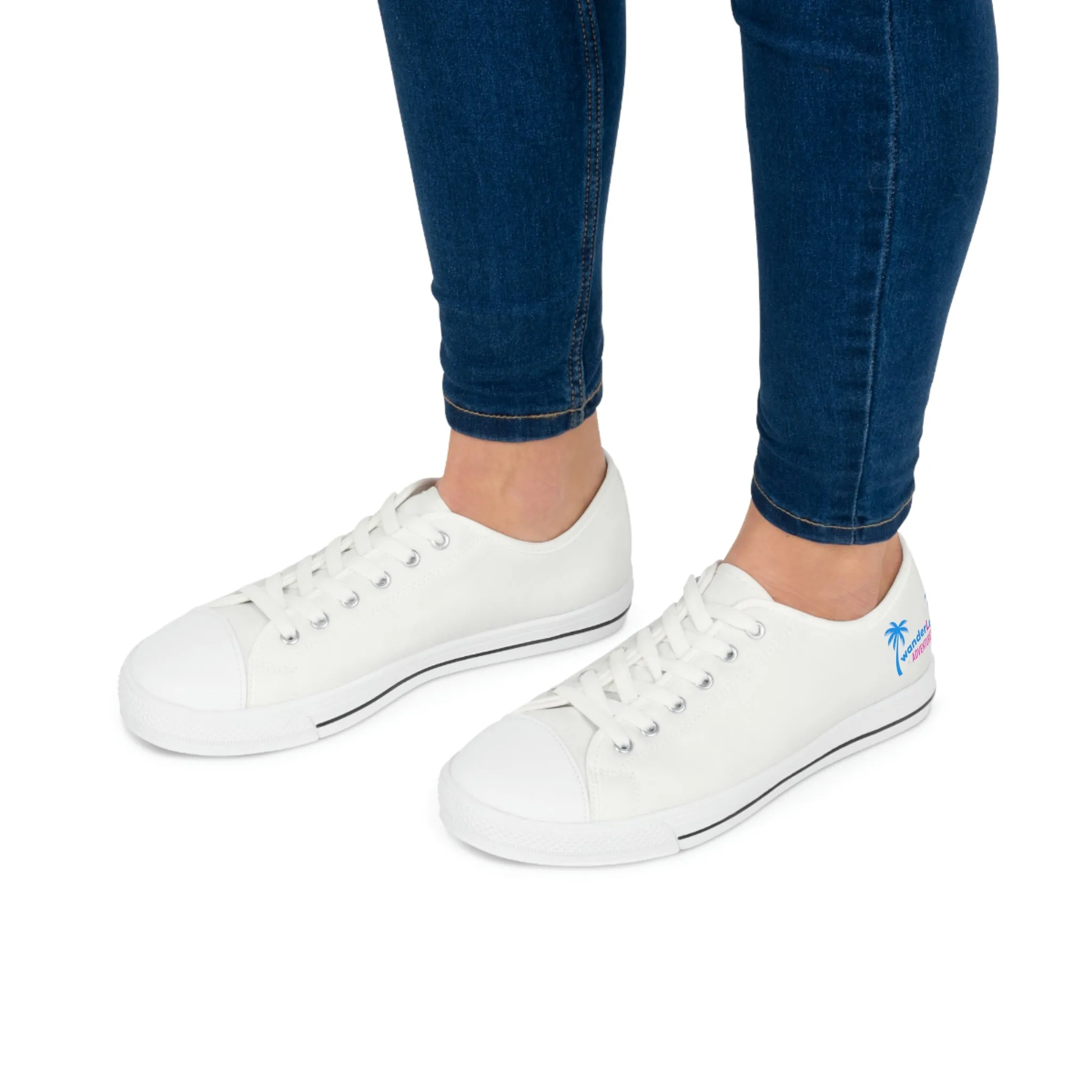 wanderLuSt ADVENTURES White Women's Low Top Sneakers