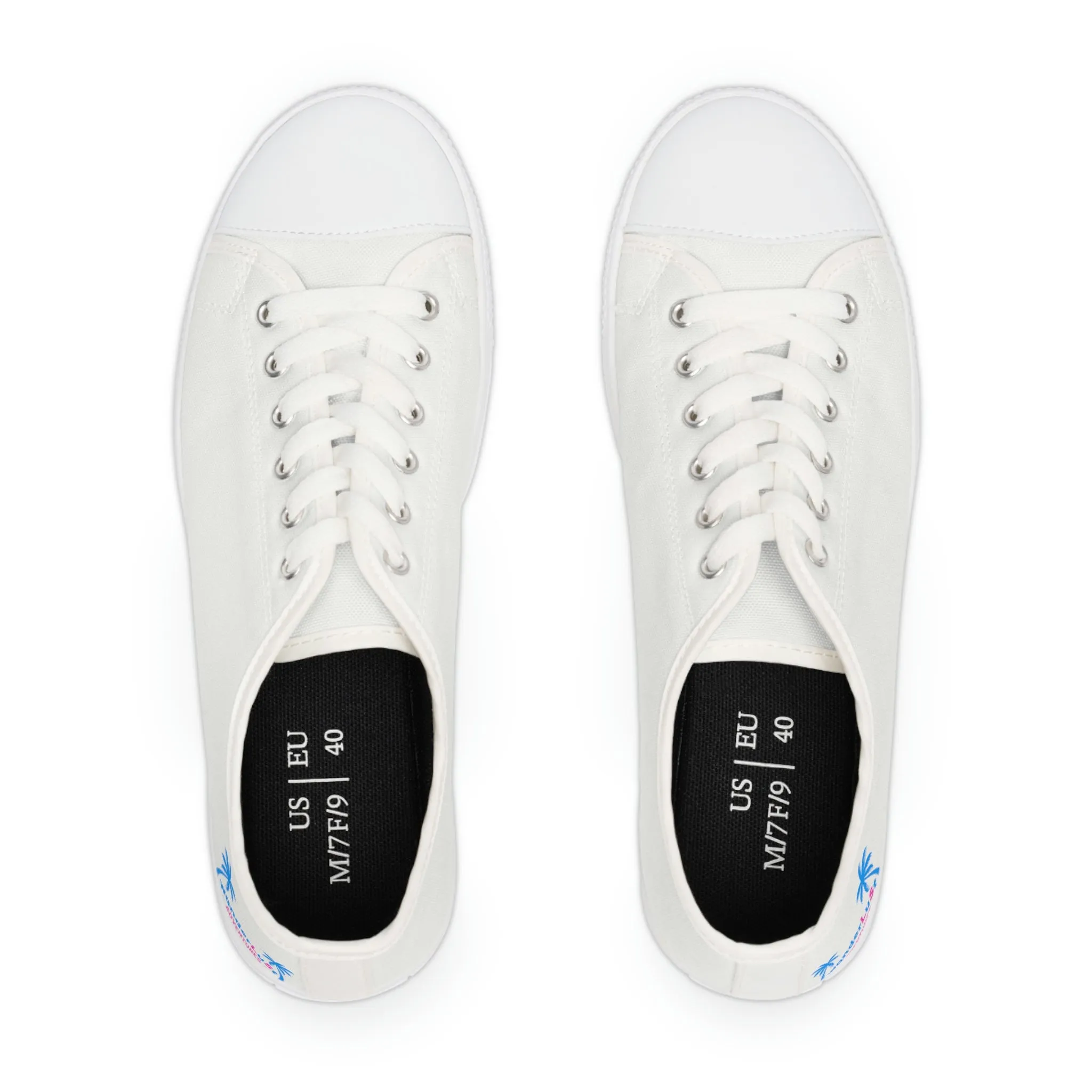 wanderLuSt ADVENTURES White Women's Low Top Sneakers
