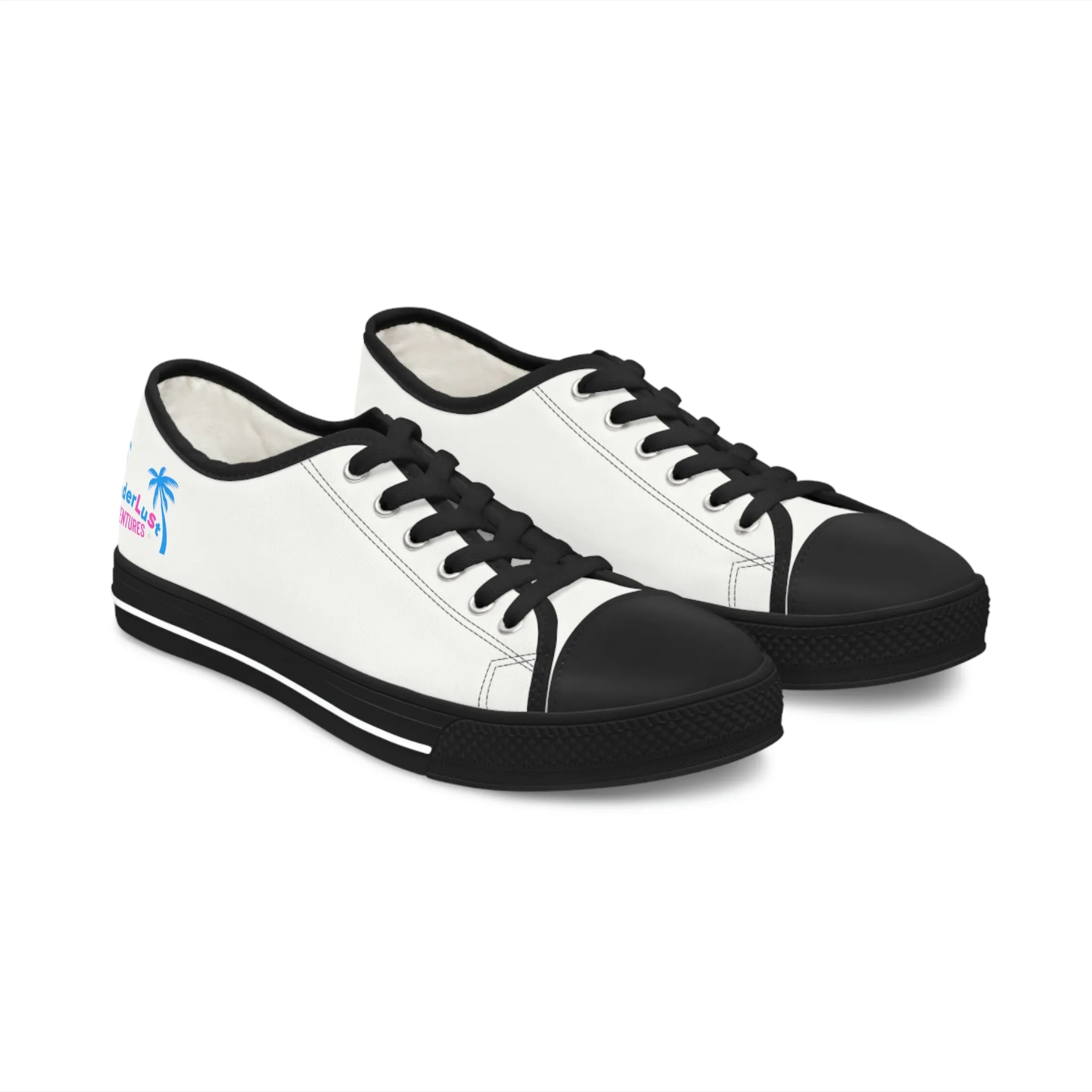 wanderLuSt ADVENTURES White Women's Low Top Sneakers