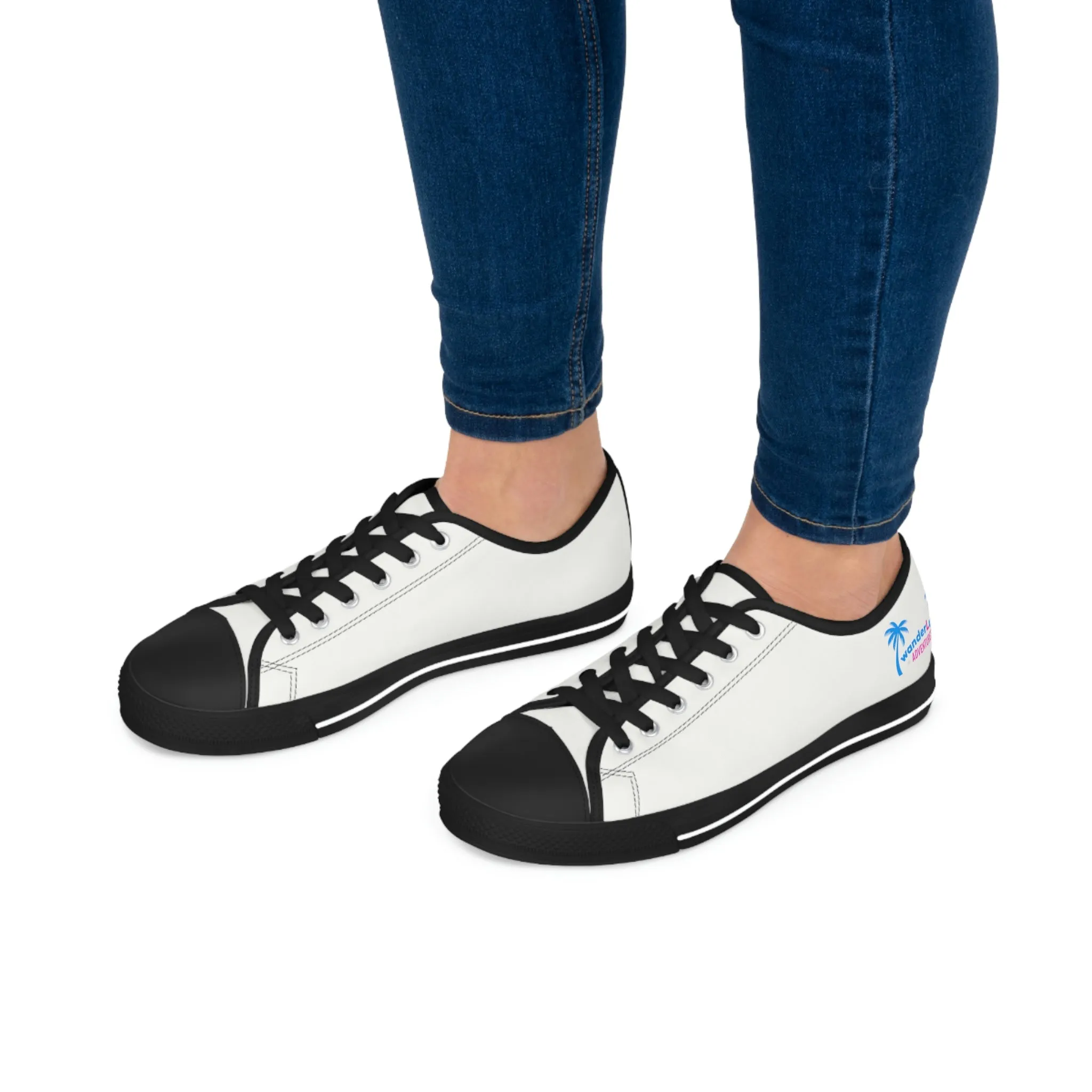 wanderLuSt ADVENTURES White Women's Low Top Sneakers