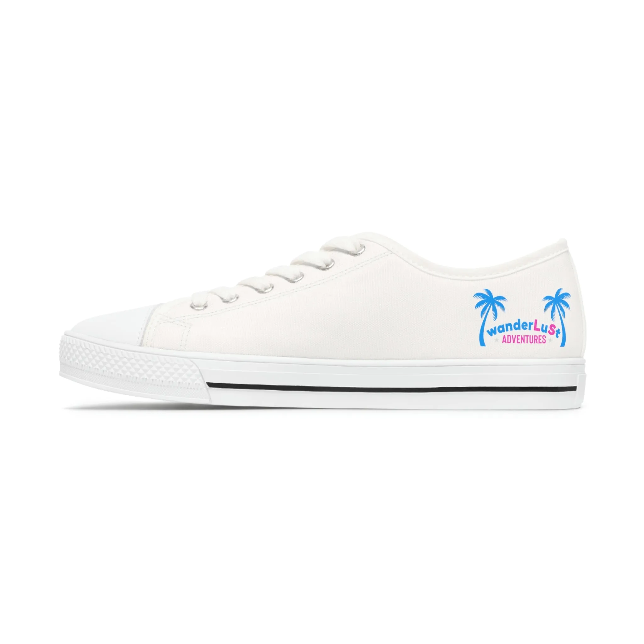 wanderLuSt ADVENTURES White Women's Low Top Sneakers