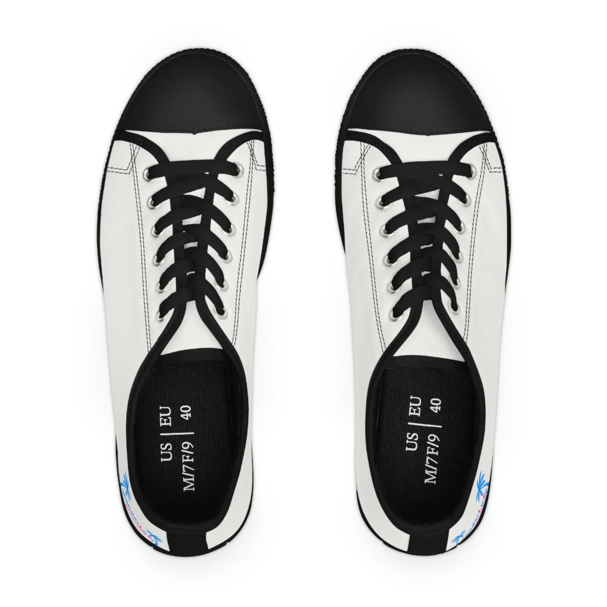 wanderLuSt ADVENTURES White Women's Low Top Sneakers