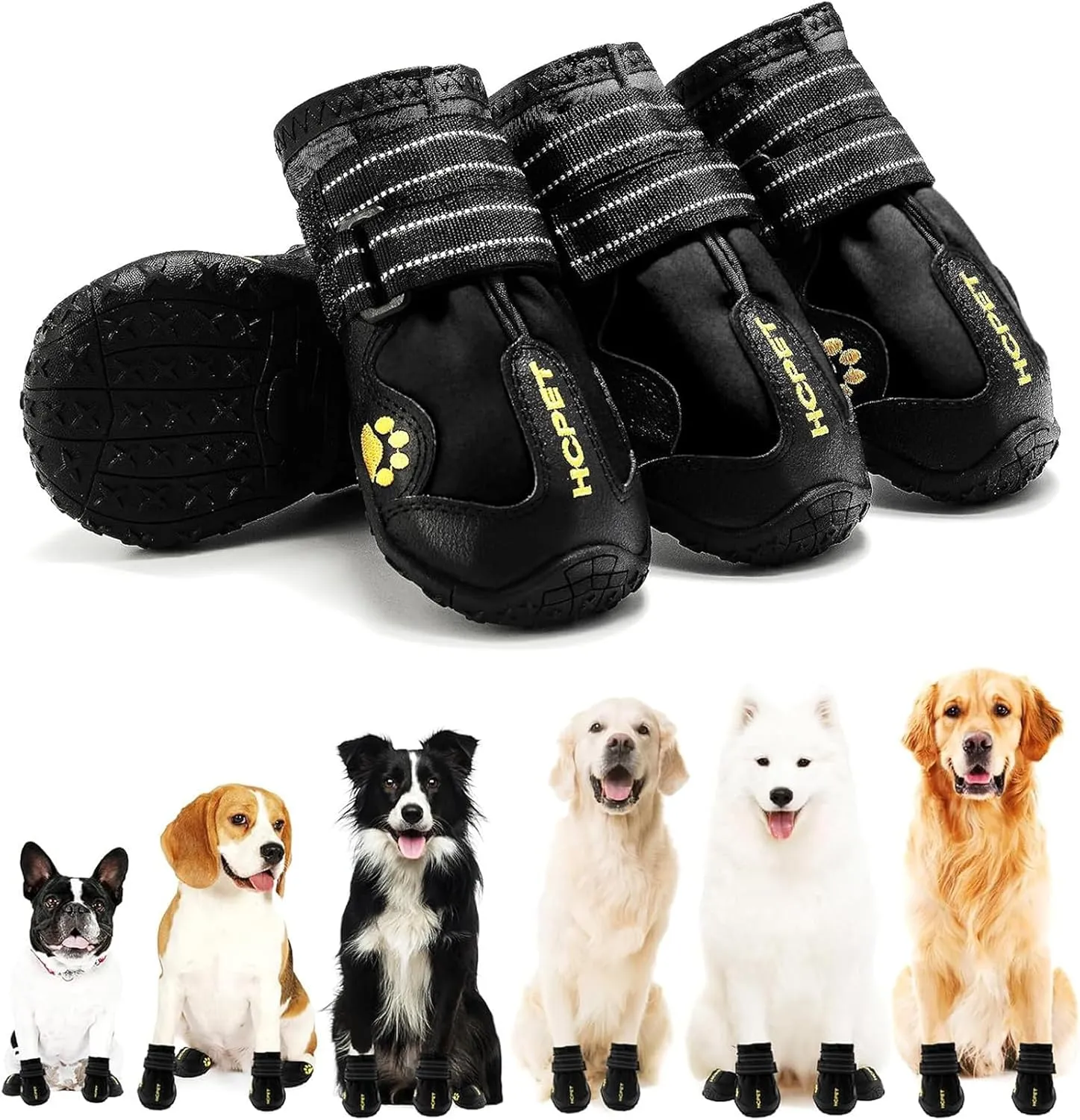 Waterproof Dog Boots – Anti-Slip Paw  for Summer & Winter