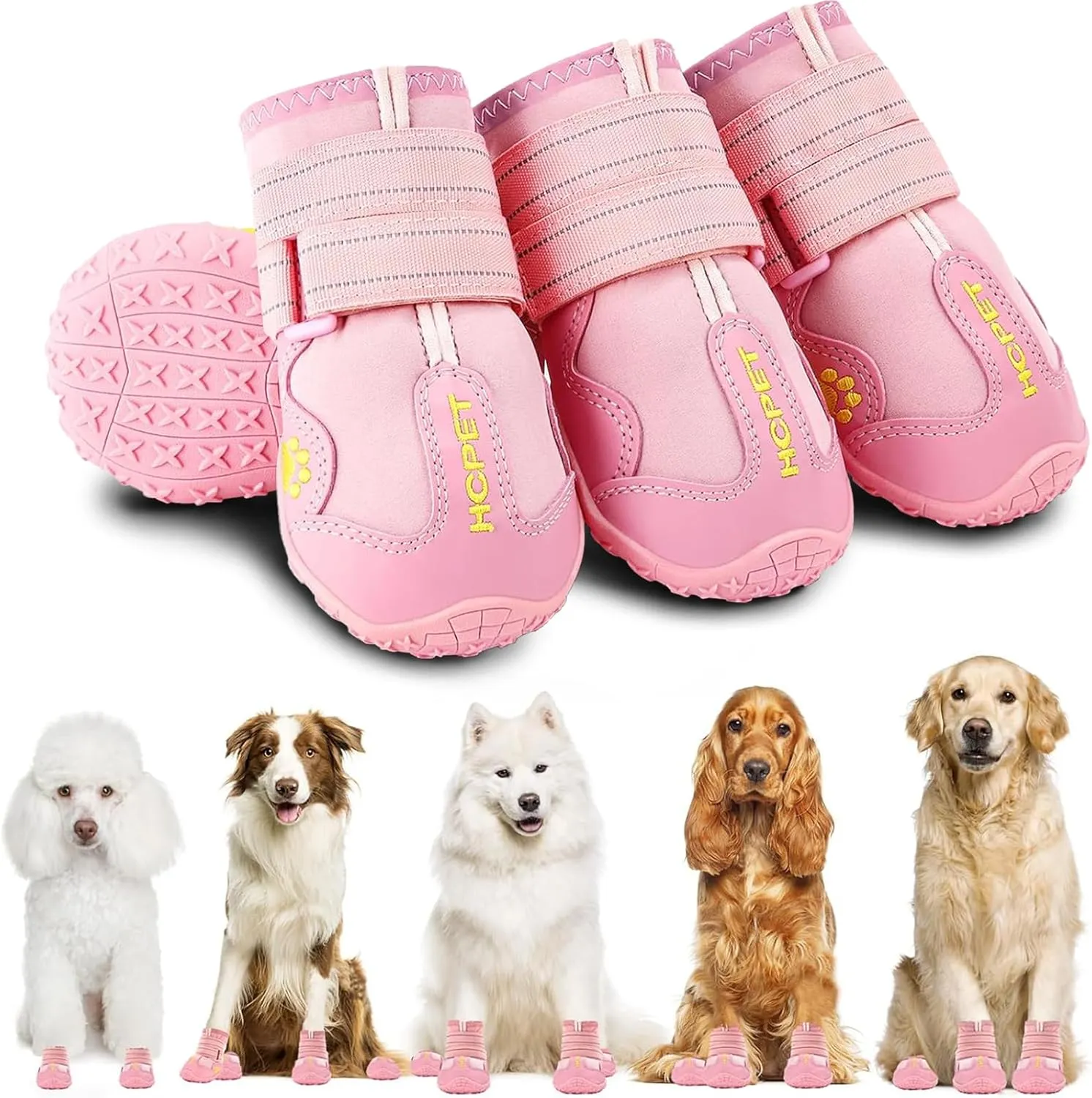 Waterproof Dog Boots – Anti-Slip Paw  for Summer & Winter