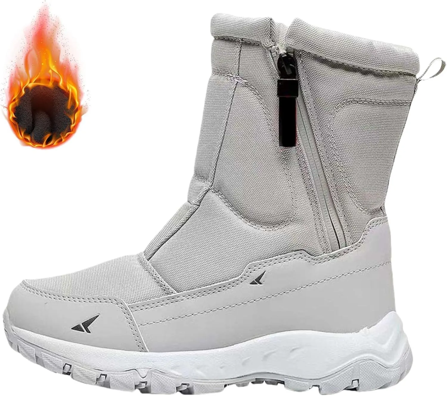Winter Boots Men's Warm Snow Shoes Width Winter Shoes Barefoot Shoes Snow Boots Outdoor Hiking Lightweight Boots