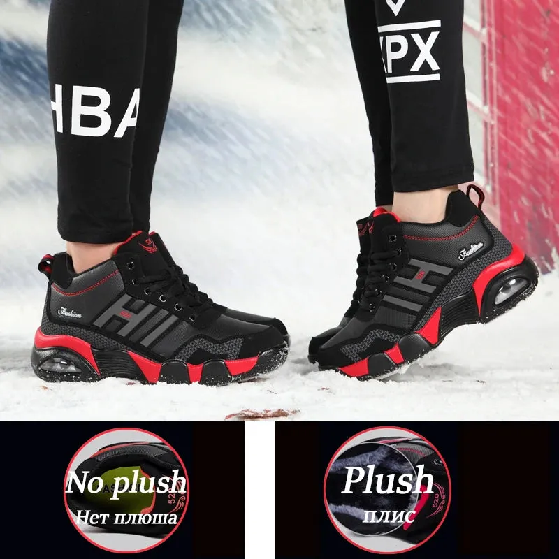 Winter Warm PU Leather Waterproof Boots