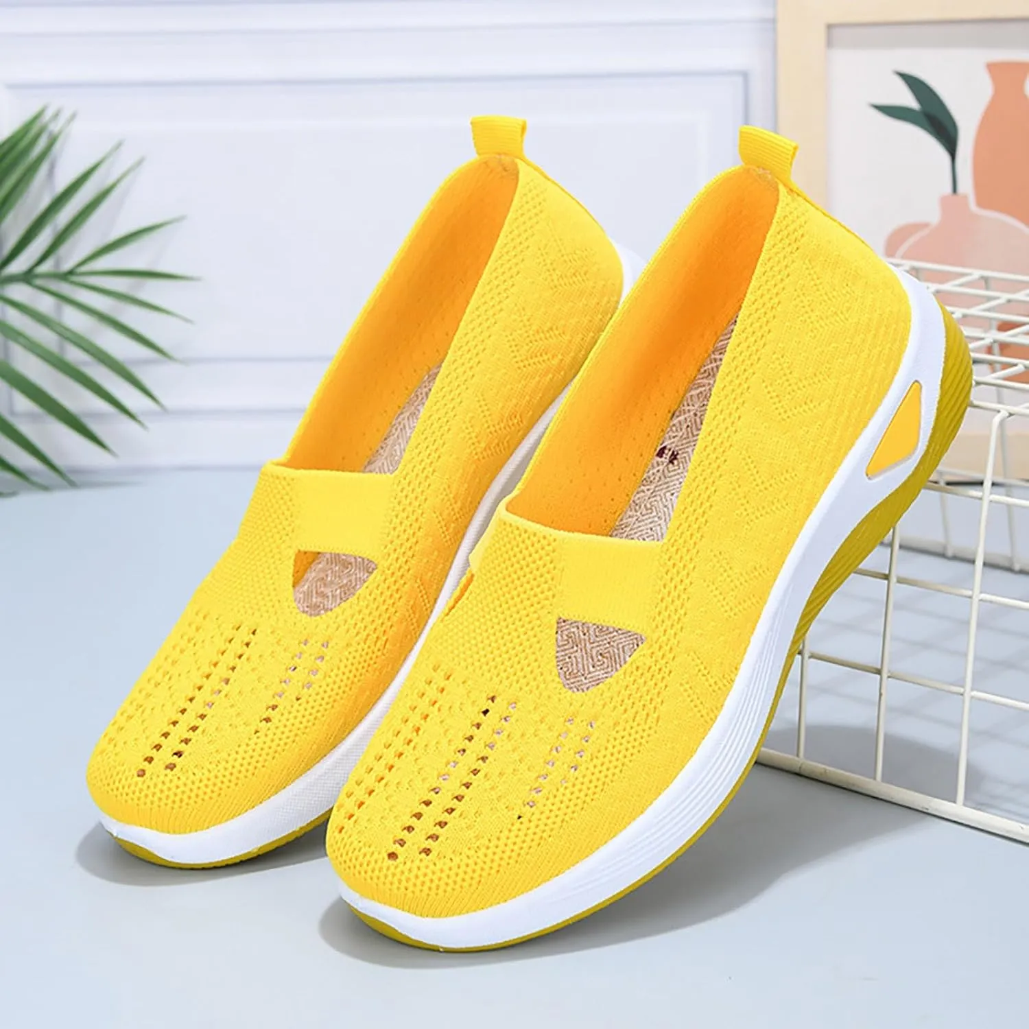 Women's Woven Orthopedic Breathable Soft Shoes Mens Tennis Shoes High Top Casual Tennis Shoes Fashion Sneakers 2025 Tennis Shoe Loafers Casual Slip On