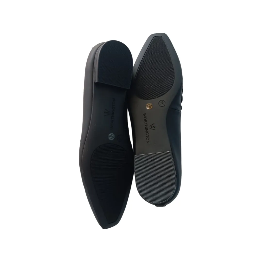 Worthington Black Ballet Flats, Size 8
