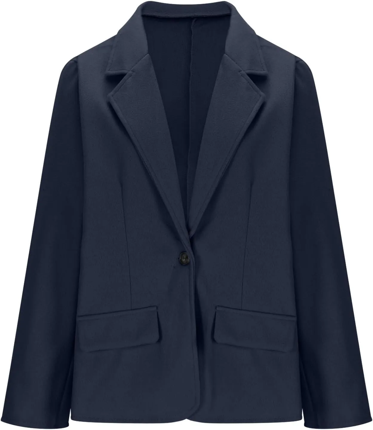 XUNRYAN Trench Coat for Women Notch Lapel Faux-Wool- Blend Jacket Winter Fall Fashion Business Casual Work Office Jackets