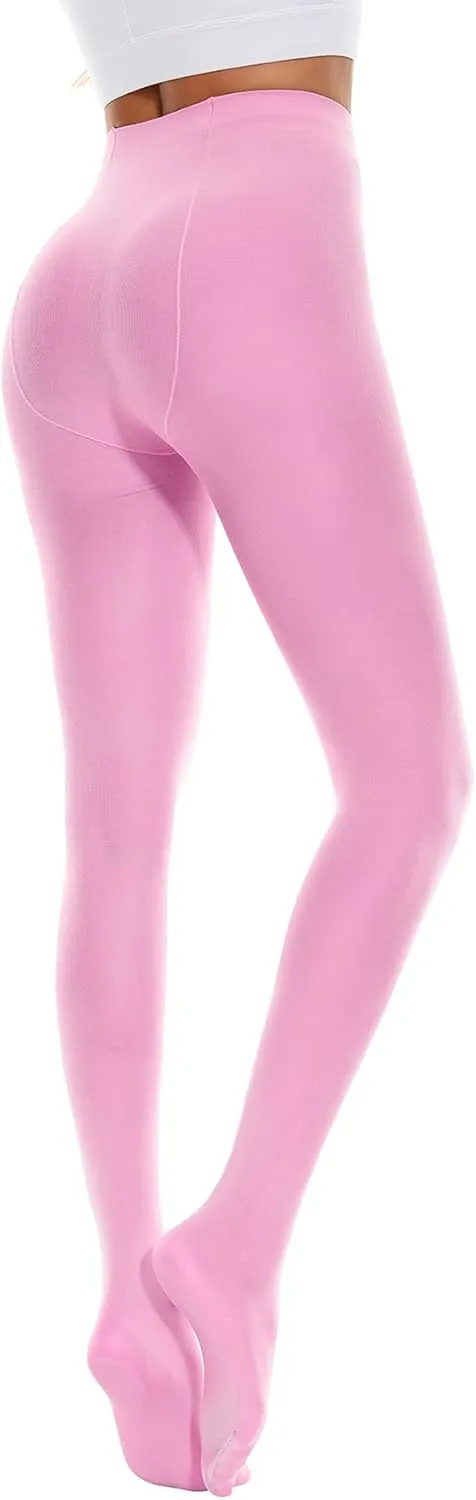 Zando 80 Denier Compression Stockings Run Resistant Tights for Women Semi Opaque Pantyhose Solid Color Leggings