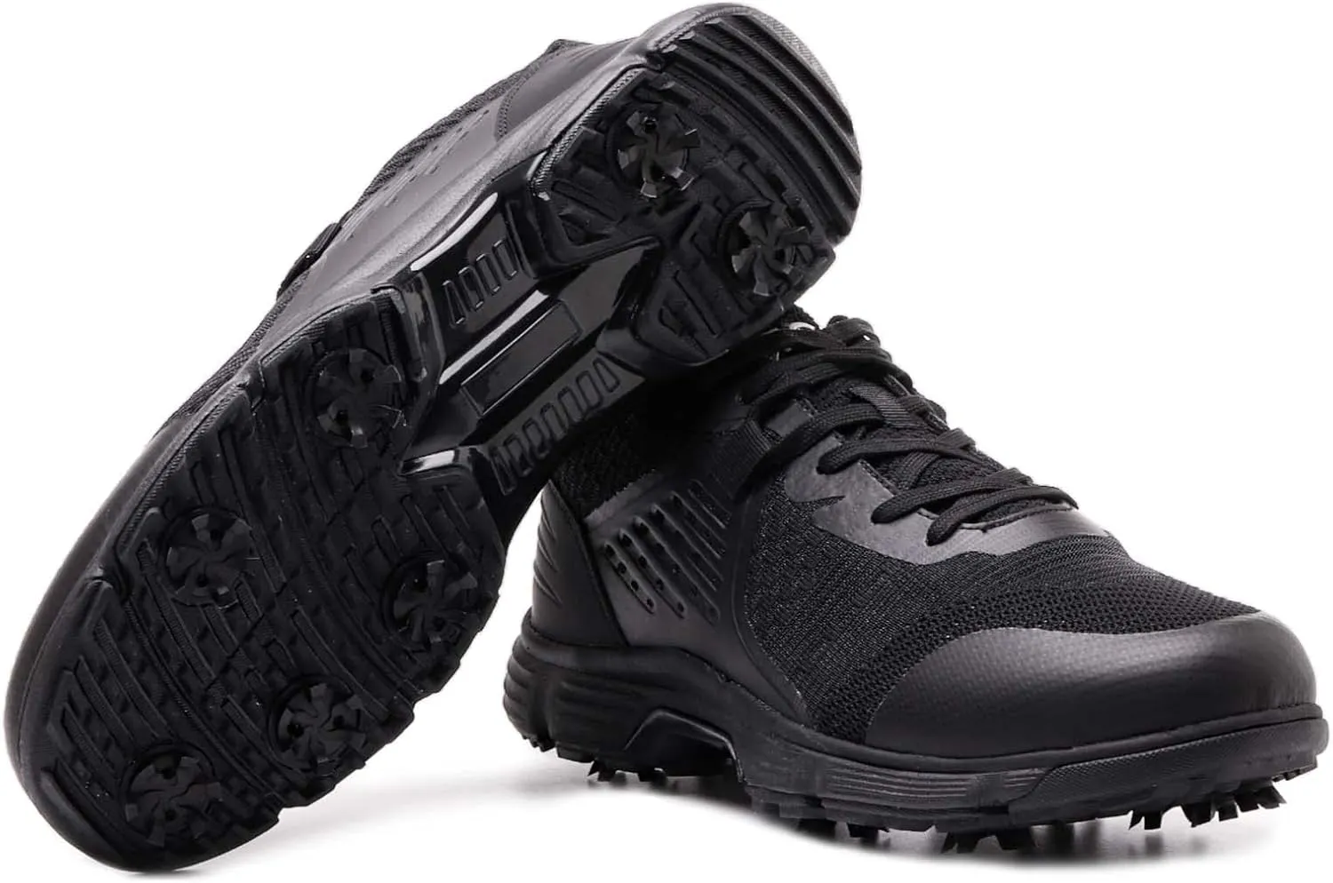 ZVC Golf Shoes Men with Spikes Mesh Breathable Professional Spiked Men Outdoor Golf Walking Sport Training