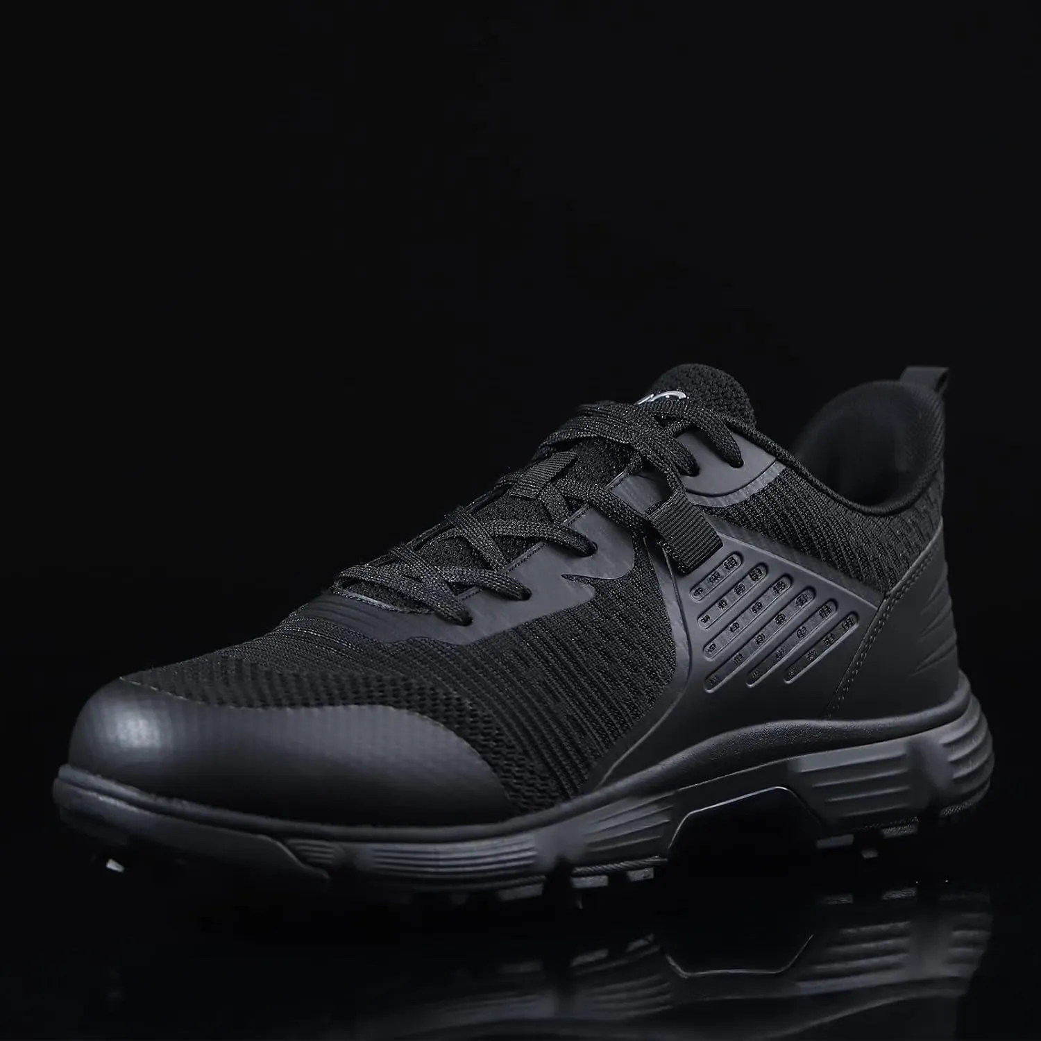 ZVC Golf Shoes Men with Spikes Mesh Breathable Professional Spiked Men Outdoor Golf Walking Sport Training